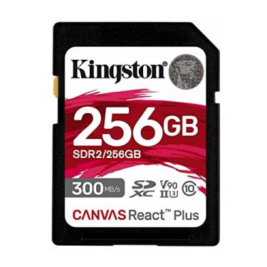 Imagem de Kingston Cartão SD Canvas React Plus 256GB | SDXC UHS-II | 300R/260W U3 V90 | Full HD/4K/8K | SDR2/256GB