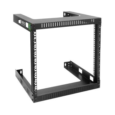Imagem de RIVECO 9U Wall Mount Rack for Network - 17.7" Deep 2 Post Open Frame Racks Easy Assembly Firm Constructed for Stereo/Server/AV/Home Data Equipment Heavy Duty Black
