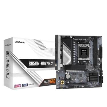Imagem de Placa Mãe ASRock B650M-HDV/M.2, Chipset B650, AMD AM5, mATX, DDR5