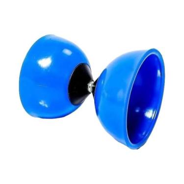 Imagem de Diabolo Yoyo Profissional Com Baqueta Ar Livre Azul Chinês - Yoyo Bras