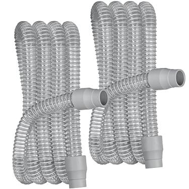 Imagem de BISTRAS Feito nos EUA - Mangueira universal de tubo CPAP de 1,8 m - para todas as máquinas CPAP | Padrão de 22 mm, cinza (pacote com 2)