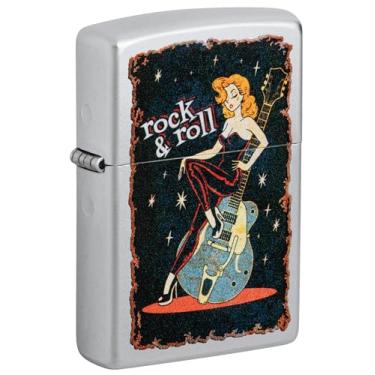 Imagem de Zippo Isqueiro de bolso Cool Chick Design cromado acetinado