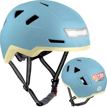 Imagem de XNITO Capacete de bicicleta com luzes LED – Capacete de bicicleta urbano para adultos, homens e mulheres – Certificado duplo CPSC e NTA-8776 – E-Bikes Classe 3, Scooters, Onewheel, Commuter, Mountain