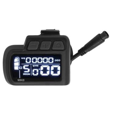 Imagem de Display LCD de Bicicleta Elétrica, 6 Pinos 24V 36V 48V Universal E Scooter Bike Display Meter Control Painel para 22,2 Mm de Guidão, Odômetro de Velocímetro Elétrico para