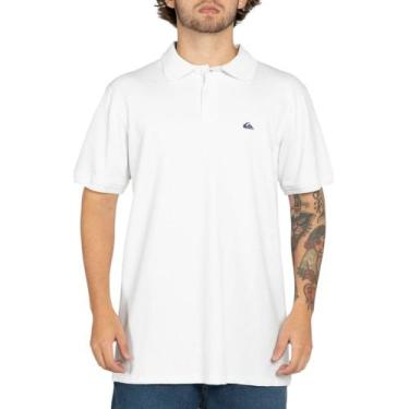 Imagem de Camisa Polo Quiksilver Embroidery Piquet Branca, M, Branco
