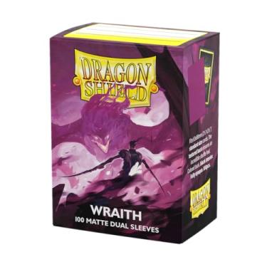 Imagem de Sleeve Dragon Shield Standard Dual Padrão Matte Wraith Roxo Magic RPG TCG Board Game com 100