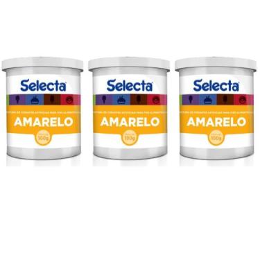 Imagem de Corante Em Pó Sorvetes E Confeitaria Kit 3 Alta Pigmentação Selecta, A