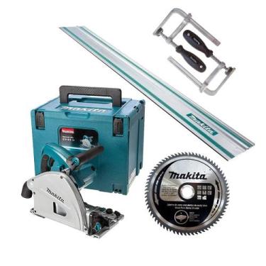 Imagem de Kit Serra Circular SP6000J Makita e 1Trilho 1.5m e 2Sargentos e 1Disco