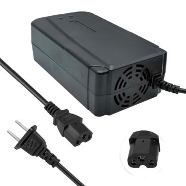 Imagem de Adaptador 48V 12AH 1,8-2,0A para bateria de chumbo-ácido, cabo de alimentação de 3 furos