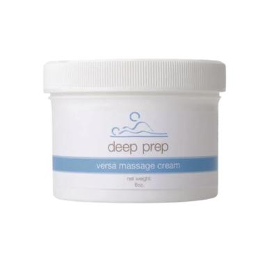 Imagem de Deep Prep Creme de massagem Versa – Banheira hidratante e não oleosa de 227 g para massagem corporal completa, sueca e esportiva, fórmula de nível profissional