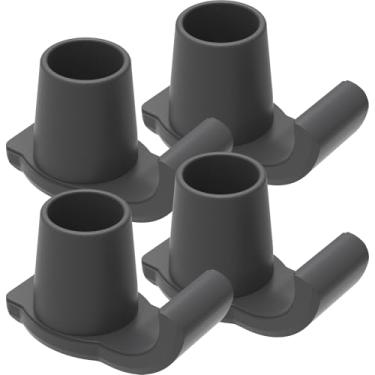 Imagem de Pacote com 4 deslizadores para andadores dobráveis, deslizadores de caminhada para idosos, escorregadores de esqui de ajuste universal, deslizadores de borracha fáceis de usar, substituição de pés de