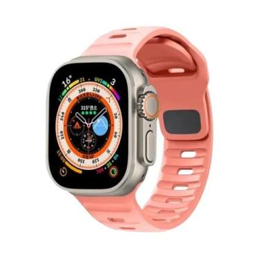 Imagem de Pulseira De Silicone Esportiva De 49mm 45mm 40mm 44mm 42mm 41mm 38mm P