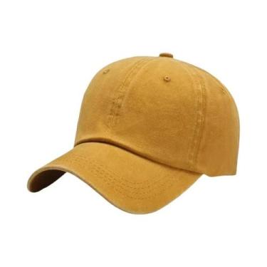 Imagem de Boné de Beisebol Unissex Ajustável - Algodão Lavado, Casual e para Uso