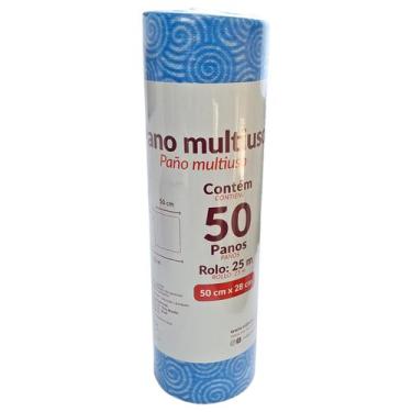 Imagem de PANO MULTIUSO AZUL ROLO 50 UND 30x25CM PERFLEX PICOTADO - VABENE