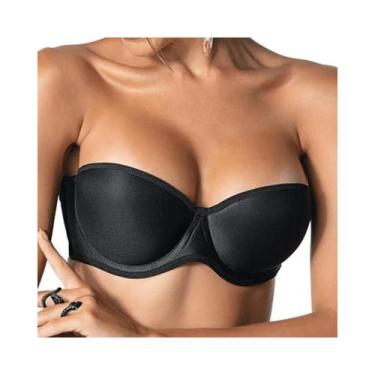 Imagem de Sutiã Sem Alça sem alça Com Bojo e Aro Demillus, Preto, G