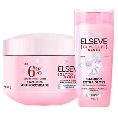 Imagem de Elseve Glycolic Gloss Kit - Shampoo + Creme de Tratamento, Kit