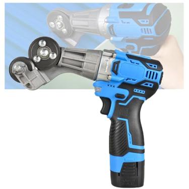 Imagem de Cortador De Chapas De Metal EléTrico, Cortador De Chapas De Metal Sem Fio, Com IluminaçãO Led, Velocidade AjustáVel Para Chapas De Ferro, Cobre, AlumíNio E AçO