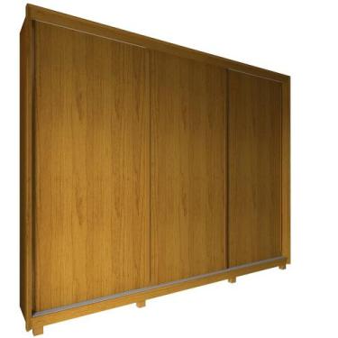 Imagem de Guarda Roupa Roupeiro de Casal Gelius Platinum 100% MDF com 3 portas d