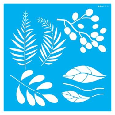 Imagem de Stencil Sp. 30,5X30,5 3143 Org. Folhas D