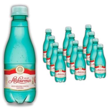 Imagem de Pack 12 Água Mineral Natural com Gás São Lourenço | PET 300ml | Premium, Pura da Fonte, Bolhas Finas, Ideal para Drinks, Refeições Gourmet e Hidratação Sofisticada