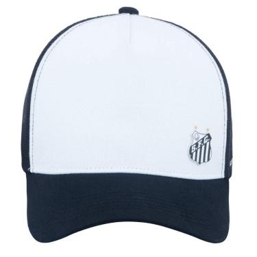 Imagem de Boné Santos Supercap Trucker Silk Masculino Branco