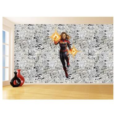 Imagem de Papel De Parede 3D Heróis Página Quadrinhos Hq 3,5M Nhma152