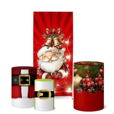 Imagem de Trio Capas Cilindro Painel Lateral Romano Natal - Fadrix, K5NAT0053