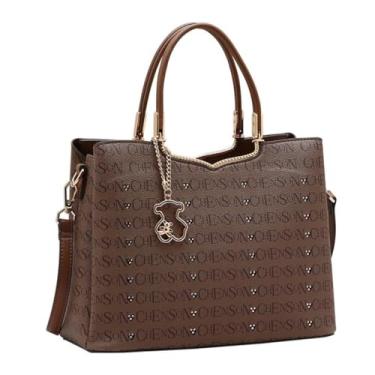 Imagem de Bolsa Feminina Chenson Cristal Monograma 3485398 Café