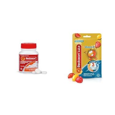 Imagem de Redoxon Kit Vitamina 500mg 30 Comprimidos e Kids Mix de Frutas 25 Gomas