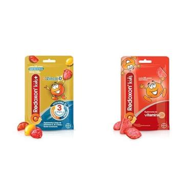 Imagem de Redoxon Kids Kit Vitamina Mix de Frutas e Morango, 25 Gomas Cada
