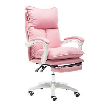 Imagem de Computador tamanho grande E-Sport com apoio para os pés alto couro PU mesa de jogos almofada dupla altura ajustável ergonômico escritório computador