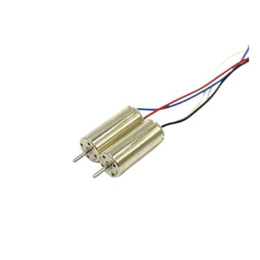 Imagem de 2 peças 7 mm x 16 mm CW + CCW eixo de partida eletrônico sem núcleo OD 1 mm DC 3V 3,7V 55000RPM alta velocidade 716 motor de partida eletrônico RC drone quadricóptero