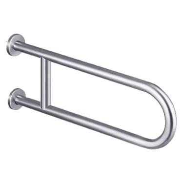 Imagem de Barra de apoio, alça de banho, toalheiro de aço inoxidável, para banheiro, corrimão, em forma de U, suporte de toalha reto, corrimão