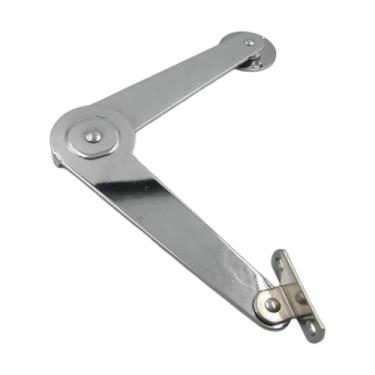 Imagem de Fenteer Suporte de dobradiça para tampa dobrável Suporte de dobradiça de ferro resistente Abertura e fechamento suaves de armário dobrável para reparo de, Instalação Do Lado Esquerdo