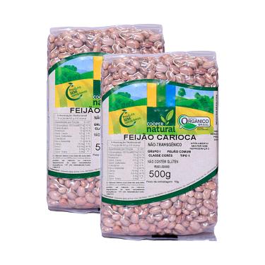 Imagem de Kit 2X: Feijão Carioca Orgânico Coopernatural 500g