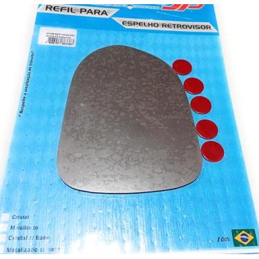 Imagem de Lente Espelho Vidro Retrovisor Metalizado Honda Fit 2004 2005 2006 2007 2008 Sem Base Lado Direito 4322D