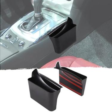 Imagem de Aotumcer Capa do modelo de acionamento de controle central do interior do carro, bandeja lateral do console de câmbio de marchas preta para Infiniti G37 Infiniti G25 2008-2013 Acessórios de