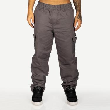 Imagem de Calça Overking Cargo Sarja Chumbo-Masculino