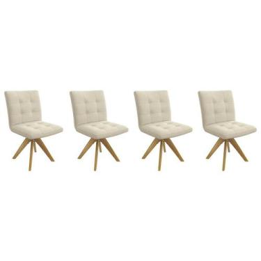 Imagem de Cadeira Sala de Jantar Nice 1C001CA Premium Madeira Maciça Kit 4 Un Ca