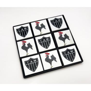 Imagem de Jogo da Velha Galo – Clássico Divertido e Decorativo | Jogo Colecionável do Atlético Mineiro | Feito em Plástico Biodegradável & Sustentável