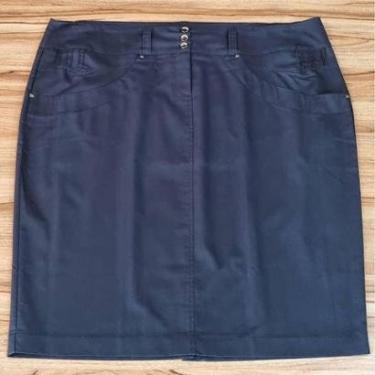 Imagem de Saia Feminina Morena Luz Plus Size Marinho-Feminino