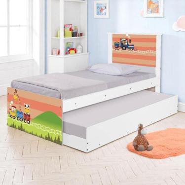 Imagem de Bi Cama Juvenil Zap Com Cabeceira Trenzinho