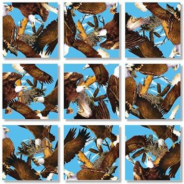 Imagem de B. Dazzle - Bald Eagles 9 Piece Scramble Square Puzzle - Challenging Brain Teaser for Children & Adults-Boosts Cognitive Function & Problem Solving