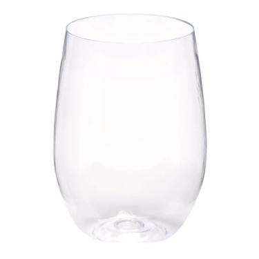 Imagem de WNA Copos de vinho Reserv 473 ml de plástico transparente sem haste, pacote com 64, descartáveis ou reutilizáveis, copos elegantes à prova de estilhaçamento, PET resistente a estilhaçamento