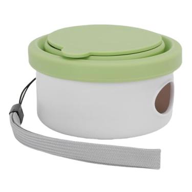 Imagem de Diydeg Tigela Dobrável para Viagem de Cachorro, Tigela Portátil de Silicone para Animais de Estimação Com Tampa para Acampamento, Caminhadas, Atividades Ao Ar Livre, Prato de água (Verde claro)