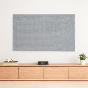 Imagem de Protetor de tela de TV, protetor de tela de TV para LCD LED, capa de televisão à prova de poeira, material leve e resistente à água, para sistemas de teatro familiar - cinza claro||80-89 polegadas