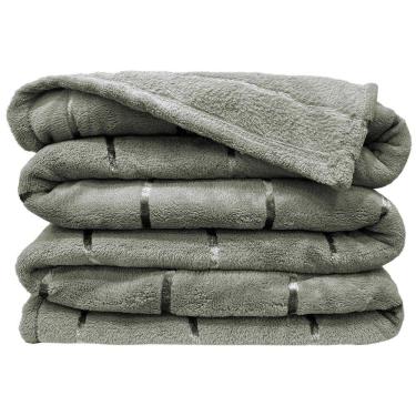 Imagem de Cobertor Manta Himaláia Queen Ultrasoft Dupla Face - Cinza - 100% Poliéster