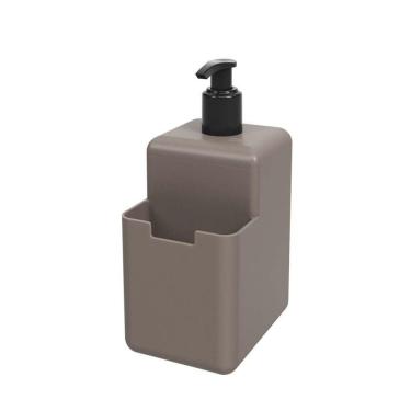 Imagem de Dispenser Coza Para Detergente Líquido E Esponja - Brinox Cinza