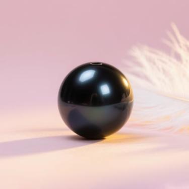 Imagem de Laopottbeads 230 peças de pérolas pretas de 12 mm para fabricação de joias, kit DIY de pérolas redondas para pulseiras, brincos, colares e tornozeleiras