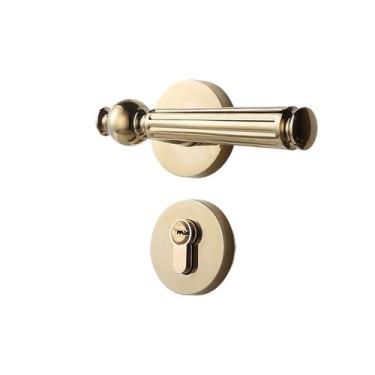 Imagem de Fechadura interna silenciosa para casa com divisão silenciosa (PVD ouro brilhante)